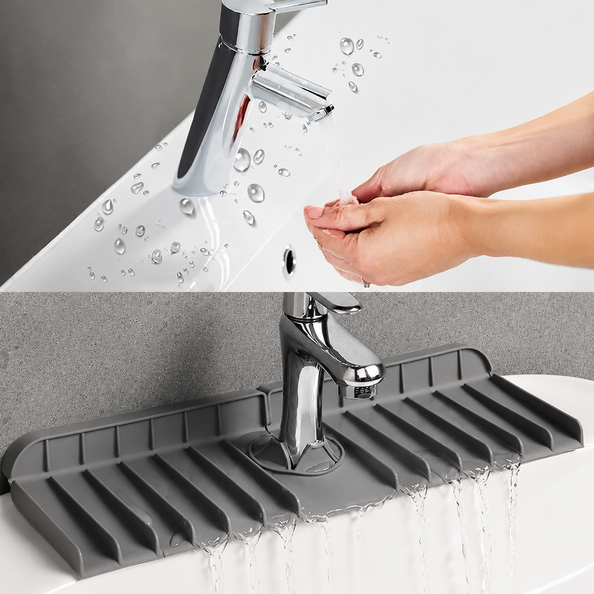 Silicone Sink Splash Guard & Drying Mat