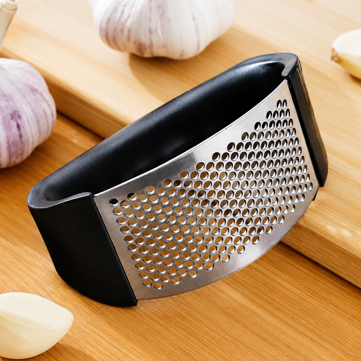 Stainless Steel Garlic Press & Mincer