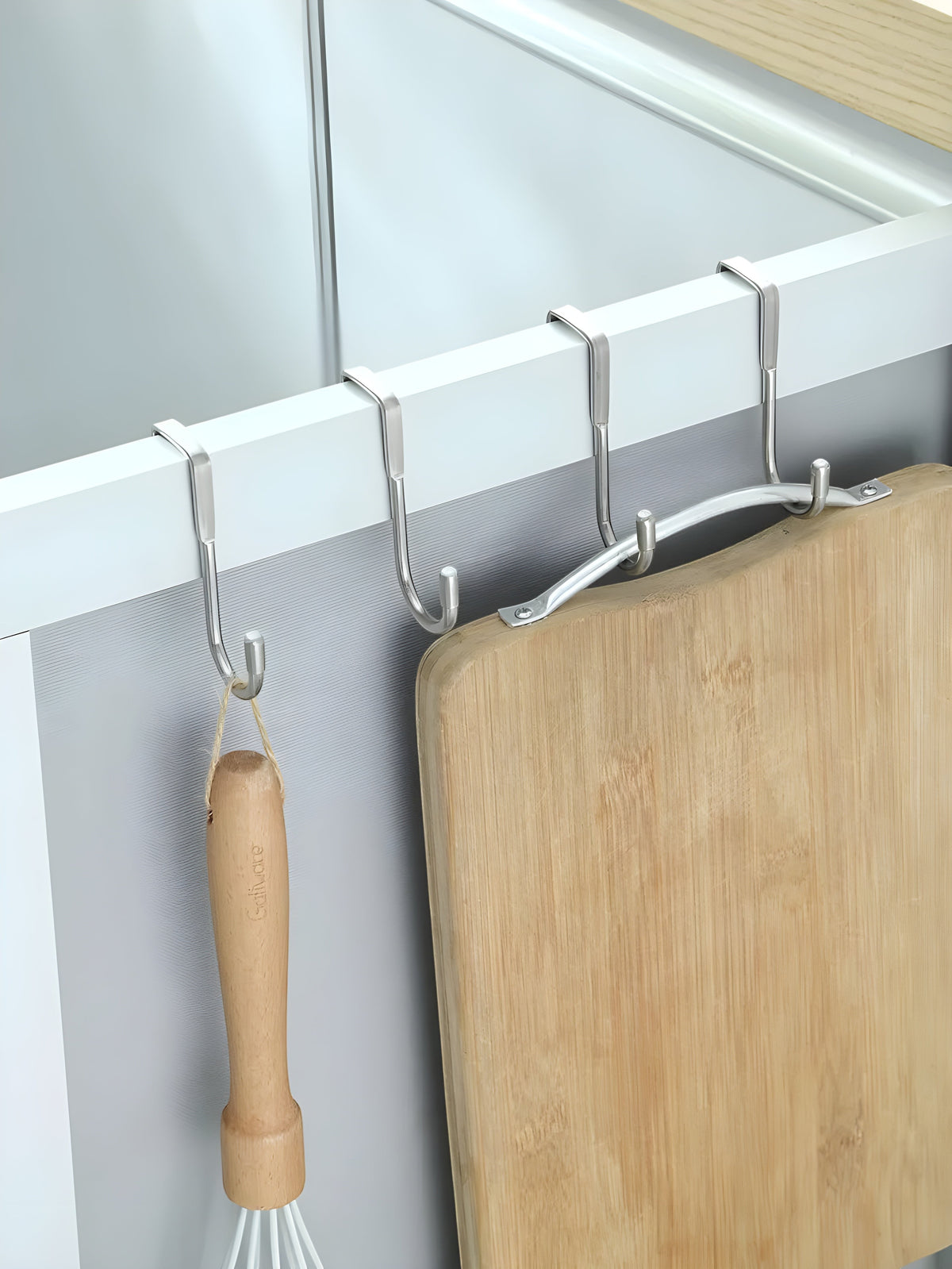 S-Shaped Over-Cabinet Hooks (Stainless Steel)
