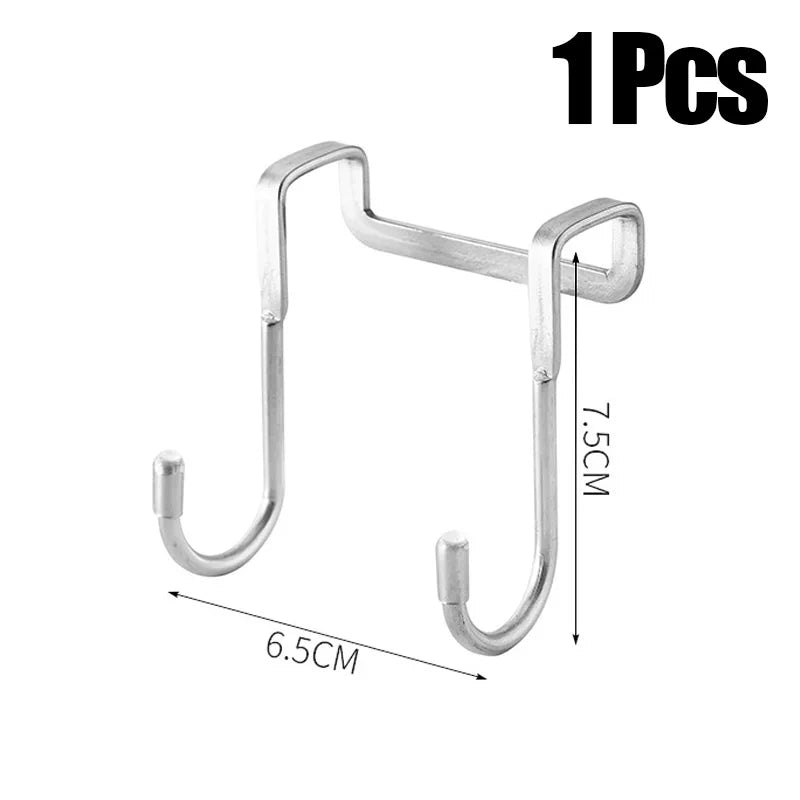 S-Shaped Over-Cabinet Hooks (Stainless Steel)