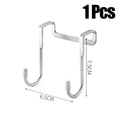 S-Shaped Over-Cabinet Hooks (Stainless Steel)