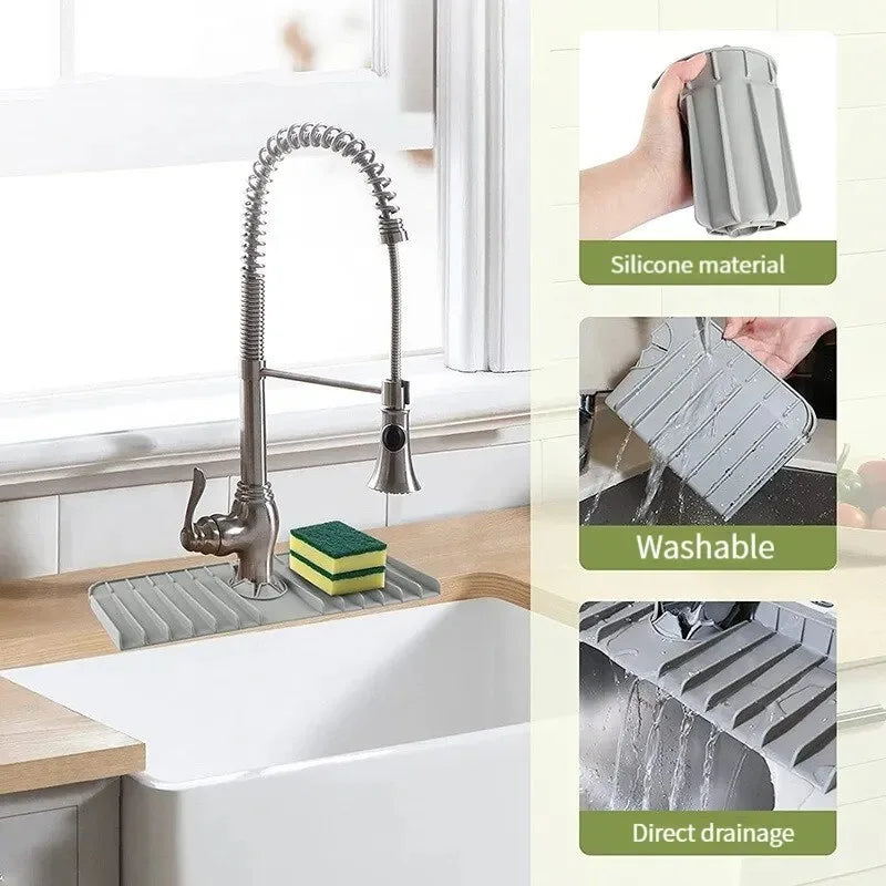 Silicone Sink Splash Guard & Drying Mat