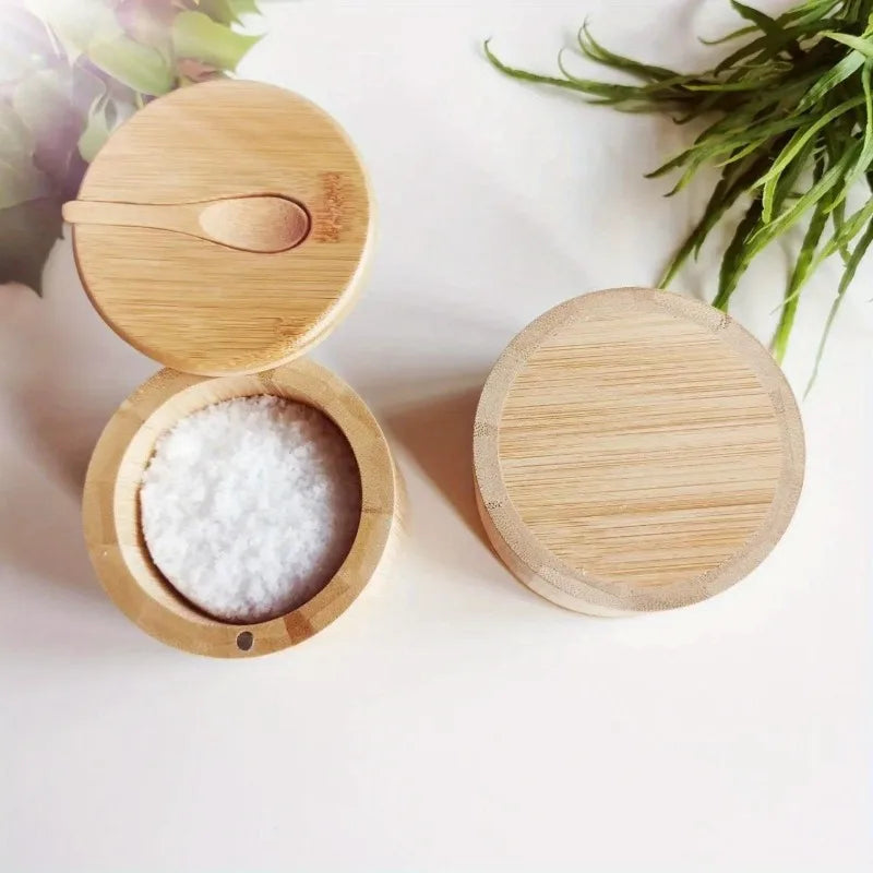 Bamboo Salt & Spice Cellar Set