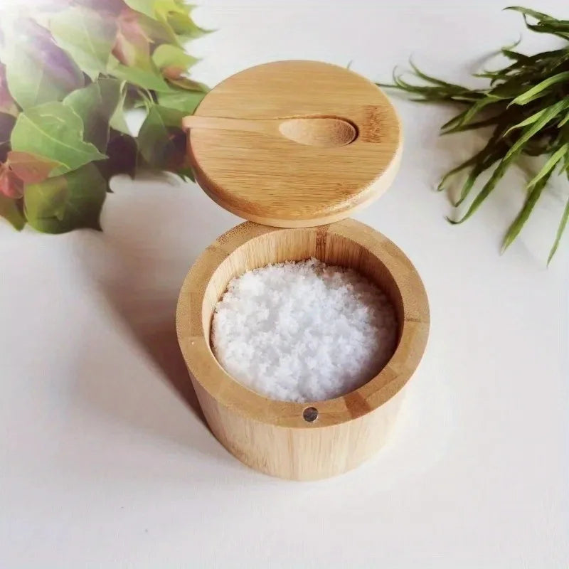 Bamboo Salt & Spice Cellar Set