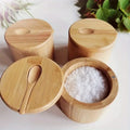 Bamboo Salt & Spice Cellar Set