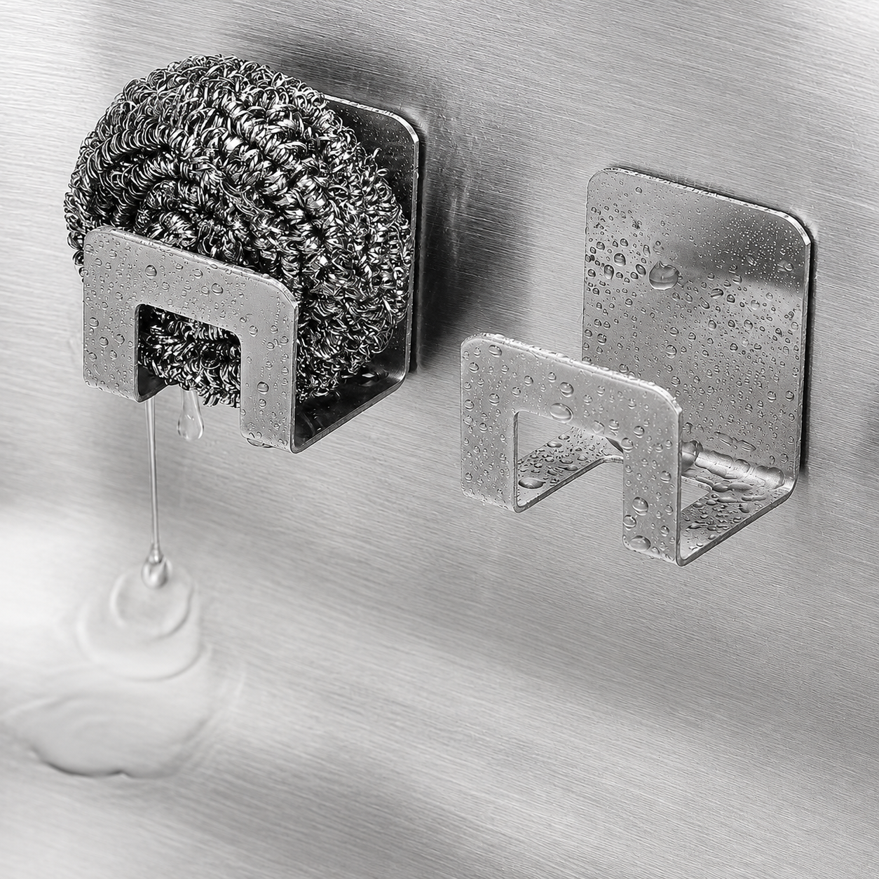 Adhesive Sink Sponge Holder Tray