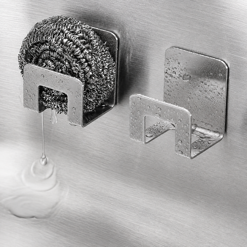 Adhesive Sink Sponge Holder Tray
