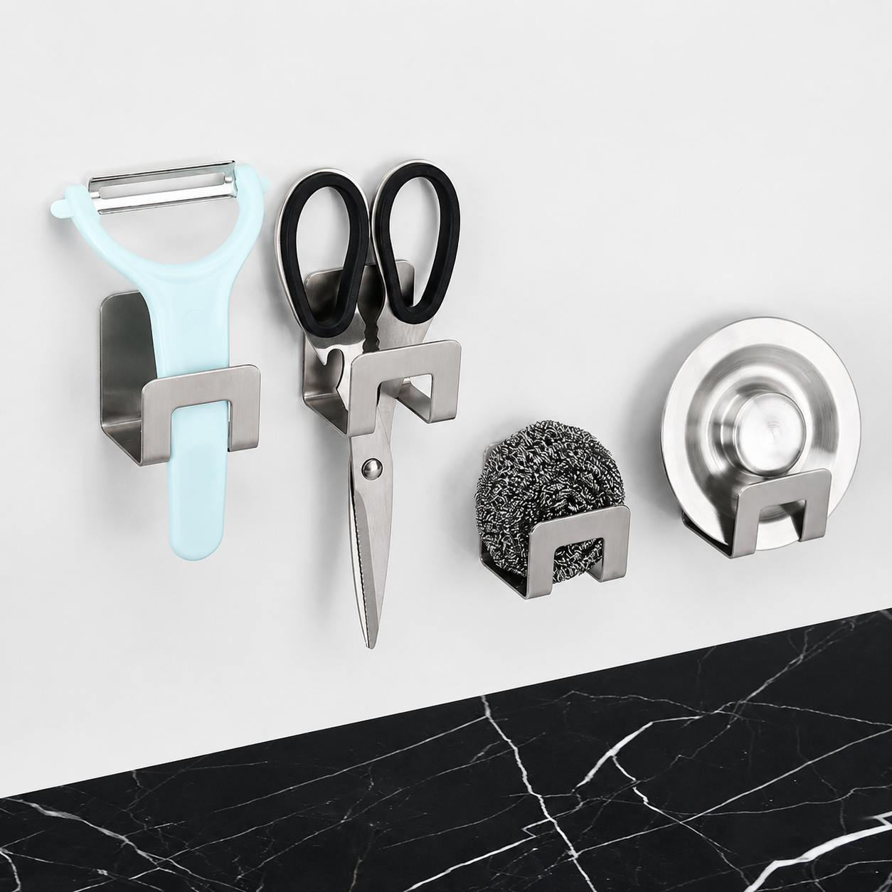 Adhesive Sink Sponge Holder Tray