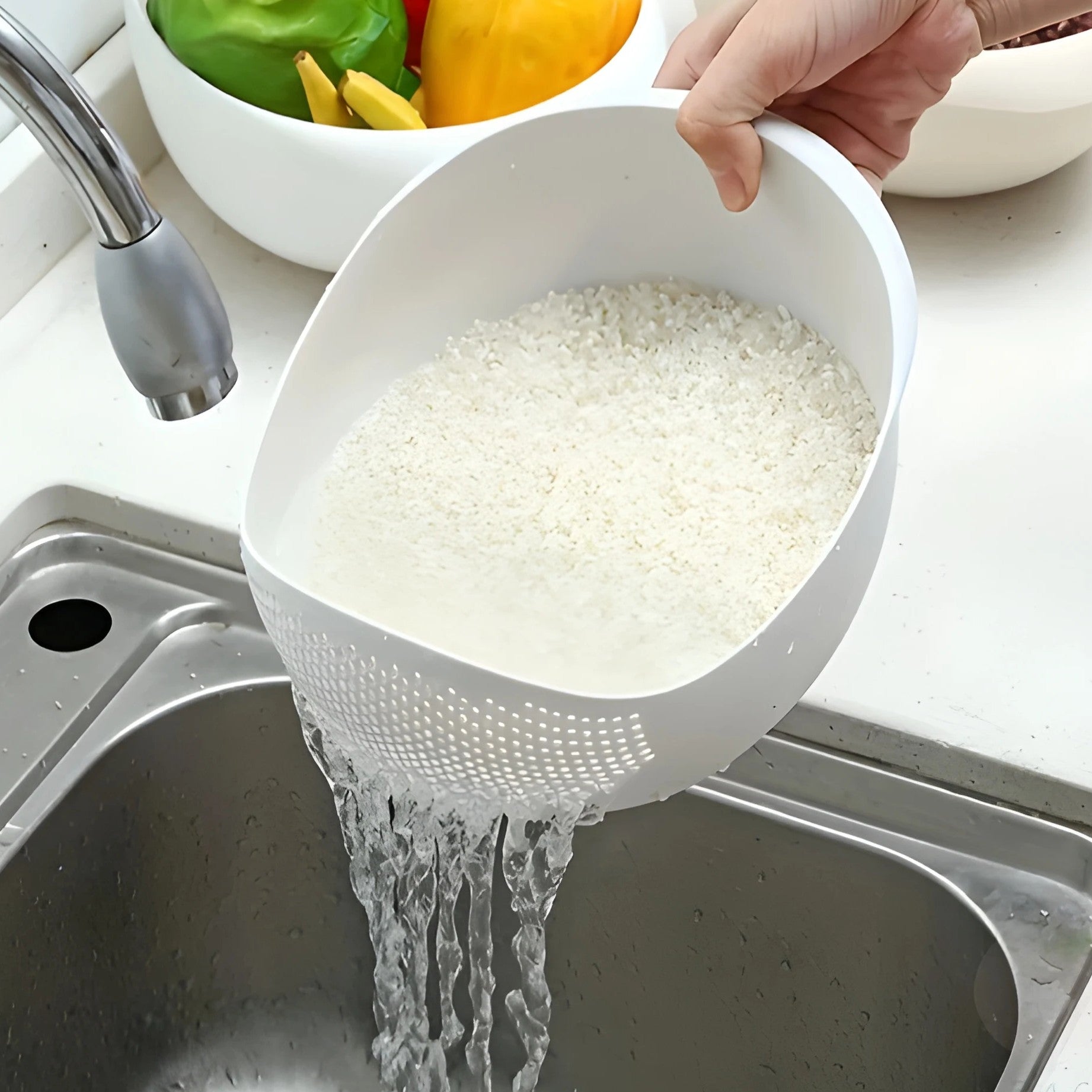 Multi-Purpose Rinsing & Drain Basket